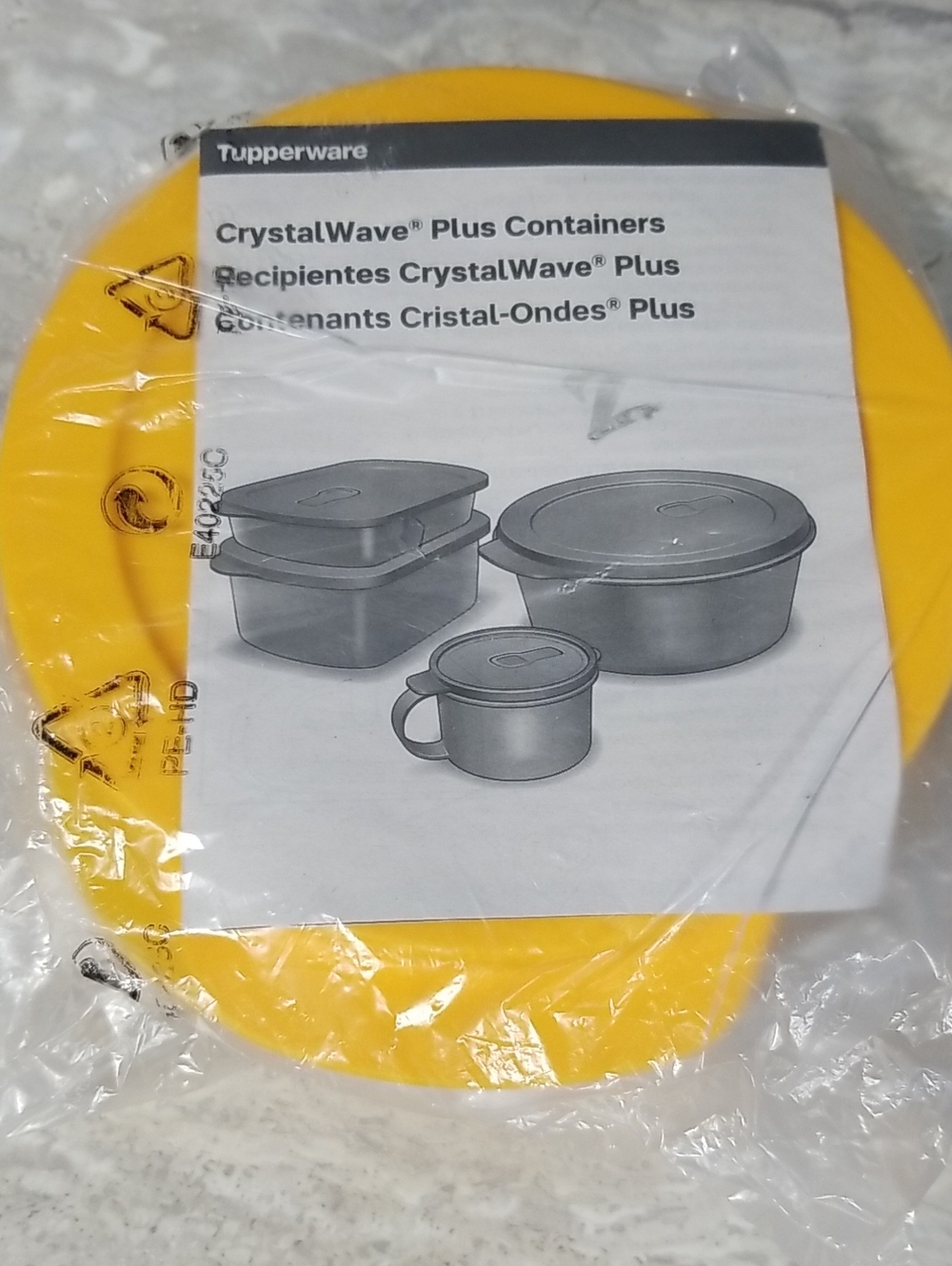 Tupperware CrystalWave Plus Container Round Lid